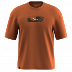 SALEWA Koszulka męska Eagle Hybrid Loose T-Shirt M bombay brown-XL