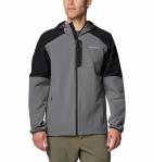 COLUMBIA Kurtka softshell męska Columbia Tech Softshell Hoodie city grey black-L