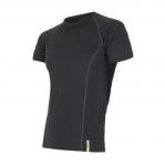SENSOR Termoaktywna koszulka męska MERINO ACTIVE TEE SS-S-Czarny