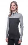 SENSOR Koszulka damska Merino Bold Wom Tee LS Zip anthracite/cool gray-S