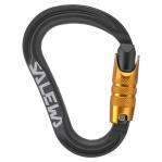 SALEWA Karabinek Ortles HMS C3 M Carabiner black/orange