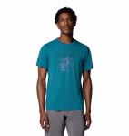 COLUMBIA Koszulka męska Zero Rules Light SS Graphic Crew river blue/ridge line life-M