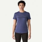 PATAGONIA Koszulka damska W\'s Cap Cool Merino Blend Graphic Shirt strata stripe: solstice purple-S