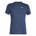 SALEWA Koszulka męska Puez Melange Dry M S/S Tee java blue melange r.M