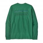 PATAGONIA Koszulka męska M\'s L/S P-6 Logo Responsibili-Tee p-6 outline: heartleaf green-S