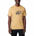 COLUMBIA Koszulka męska Rockaway River Outdoor SS light camel range roamer-S