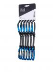 CLIMBING TECHNOLOGY Zestaw ekspresów Lime B Set Dy anthracite/blue 12 cm x 6