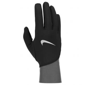 NIKE Rękawiczki do biegania męskie M Pacer Midweight RG black/smoke grey/silver-S