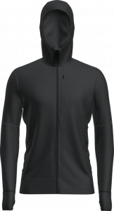 ICEBREAKER Bluza męska Men Merino 260 Quantum IV LS Zip Hoodie black-M