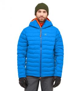 HAGLOFS Kurtka puchowa męska Spitz Down Hood Men electric blue-M