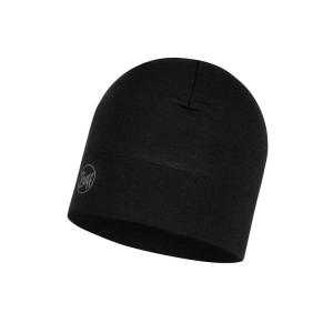 BUFF Czapka MIDWEIGHT MERINO WOOL HAT solid black