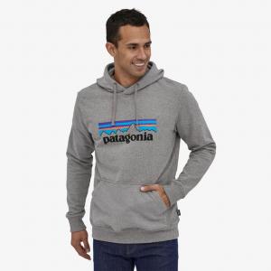 PATAGONIA Bluza męska P-6 LOGO UPRISAL HOODY gravel heather-S