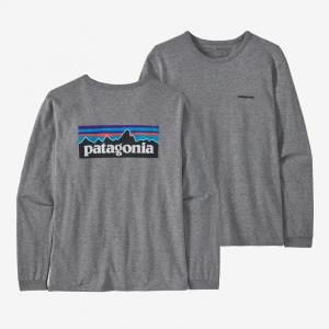 PATAGONIA Koszulka damska Women's Long-Sleeved P-6 Logo Responsibili-Tee gravel heather r-S