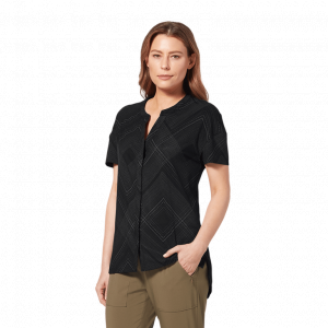 ROYAL ROBBINS Koszula damska SPOTLESS EVOLUTION SS Black Geo Dot Pt-L