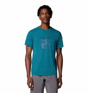 COLUMBIA Koszulka męska Zero Rules Light SS Graphic Crew river blue/ridge line life-L