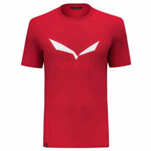 SALEWA Koszulka męska Solidlogo Dry M T-Shirt flame-L