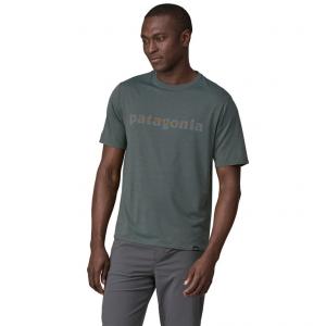 PATAGONIA Koszulka męska Men's Capilene Cool Daily Graphic Shirt 73 text logo: nouveau green r.M