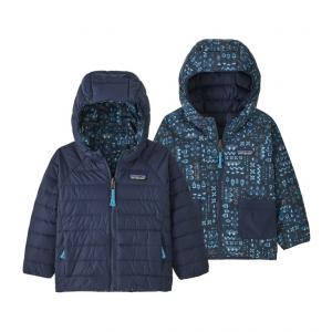 PATAGONIA Kurtka puchowa dziecięca Baby Reversible Down Sweater Hoody wandering woods: tidepool blue-6M