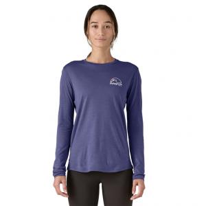 PATAGONIA Koszulka damska W's L/S Cap Cool Merino Blend Graphic Shirt imagine moon: solstice purple-S