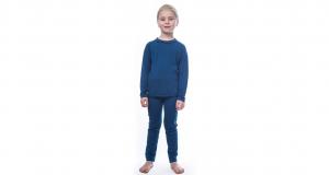 SENSOR Bielizna termoaktywna dziecięca Merino Air Set Tee LS + Underpants Youth deep blue-120