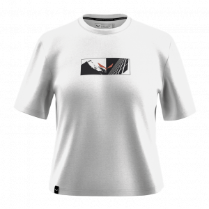 SALEWA Koszulka damska Eagle Hybrid Loose T-Shirt W optical white-L