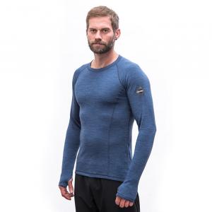 SENSOR Koszulka męska Merino Bold Tee LS Men cool blue-L