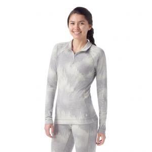 SMARTWOOL Bluza termoaktywna damska W'S Classic Thermal Merino Base Layer 1/4 Zip Boxed light gray foggy pines r.M