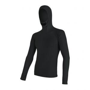 SENSOR Termoaktywna bluzka męska MERINO DF TEE LS HOODED-XL-Czarny