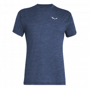 SALEWA Koszulka męska Puez Melange Dry M S/S Tee java blue melange r.XL