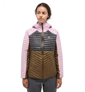 HAGLOFS Kurtka ocieplana damska L.I.M Mimic Hood Women fresh pink/teak brown-L