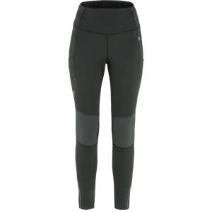 FJALLRAVEN Legginsy trekkingowe damskie ABISKO VARM TREKKING TIGHTS W Black-Iron Grey-M