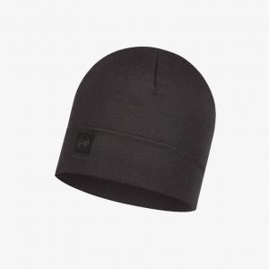 BUFF Czapka HEAVYWEIGHT MERINO WOOL HAT solid black