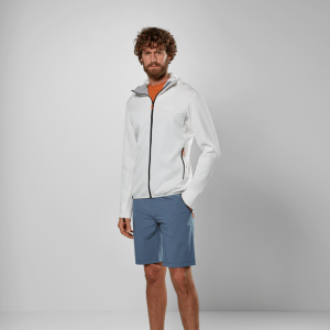 SALEWA Bluza męska Puez Waffle Hybrid Polarlite Hooded Jacket M white-L
