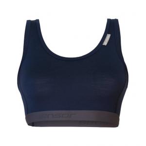 SENSOR Biustonosz MERINO ACTIVE BRA WOM deep blue-S