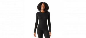 SMARTWOOL Koszulka termoaktywna damska Women's Classic Thermal Merino Base Layer Crew black-L