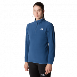 THE NORTH FACE Polar damski Women’s 100 Glacier 1/4 Zip shady blue-S