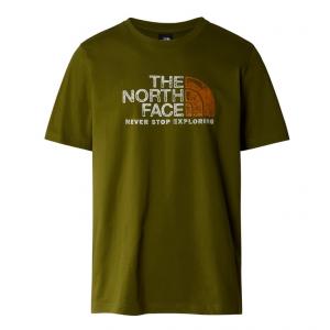 THE NORTH FACE Koszulka męska M S/S Rust 2 Tee forest olive-M