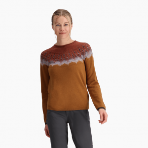 ROYAL ROBBINS Bluza damska Westlands Fairisle Crew rustic muir pt-S