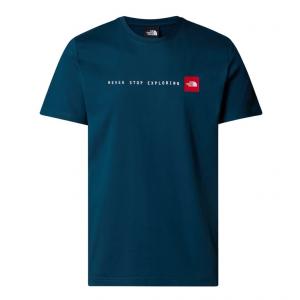 THE NORTH FACE Koszulka męska M S/S Never Stop Exploring Tee midnight petrol S