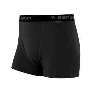 SENSOR Termoaktywne bokserki męskie MERINO ACTIVE-XL-Czarny