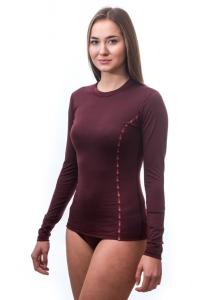 SENSOR Koszulka damska MERINO AIR TEE LS WOM port red-M