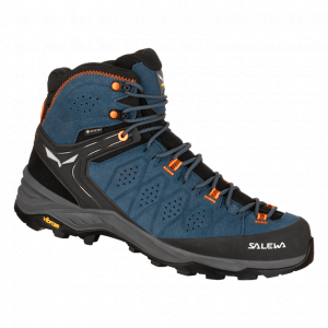 SALEWA Buty męskie MS ALP TRAINER 2 MID GTX Dark Denim/Fluo Orange-42