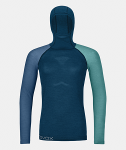 ORTOVOX Koszulka termoaktywna damska 120 Comp Light Hoody W petrol blue-S