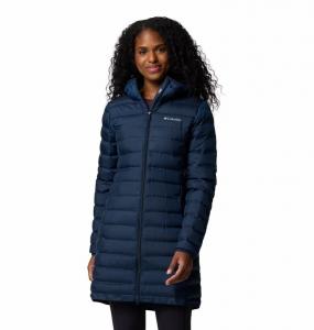 COLUMBIA Kurtka puchowa damska Lake 22 II Down Long Hooded Jacket collegiate navy-L