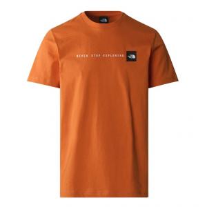 THE NORTH FACE Koszulka męska M S/S Never Stop Exploring Tee desert rust-XXL