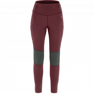 FJALLRAVEN Legginsy trekkingowe damskie Abisko Varm Trekking Tights W port-iron grey