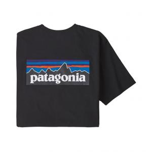 PATAGONIA Koszulka męska P-6 LOGO RESPONSIBILI-TEE-S-Czarny