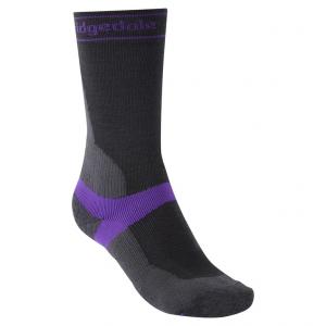 BRIDGEDALE Skarpety rowerowe damskie Women's Mid-Season Weight T2 Merino Sport Boot charcoal-M