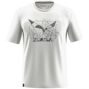 SALEWA Koszulka męska Eagle Geometric T-Shirt M optical white-S