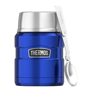 THERMOS Termos obiadowy ze składaną łyżką 0,47 L blue